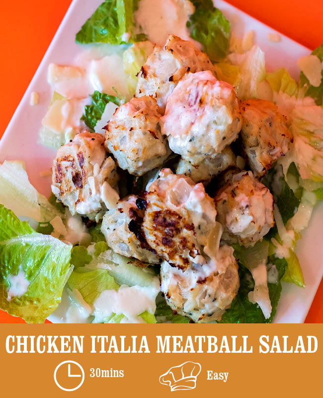 Chicken Italia Meatball Salad