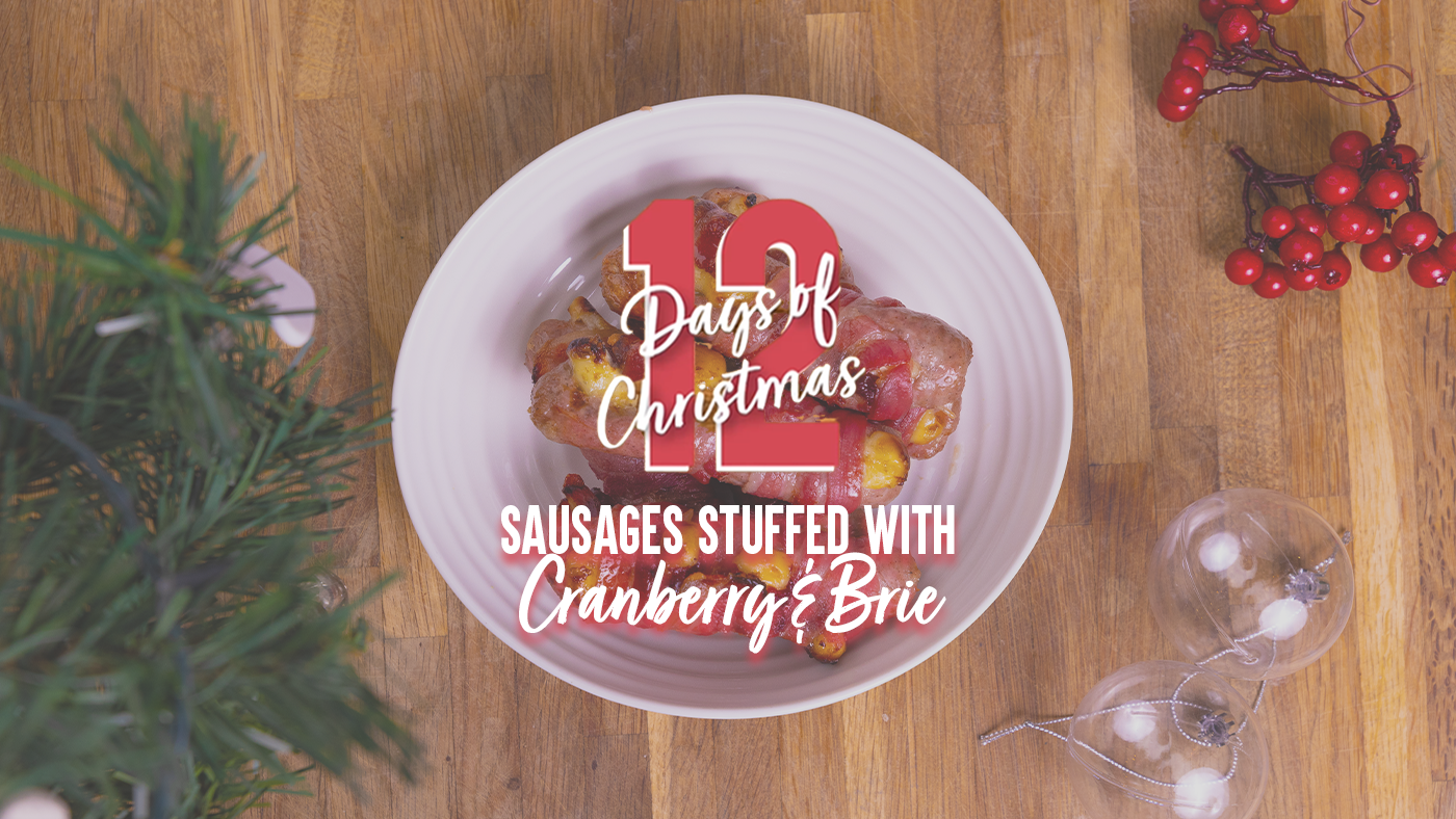 12 Days of Christmas Recipes: Cranberry & Brie Stuffed Sausages