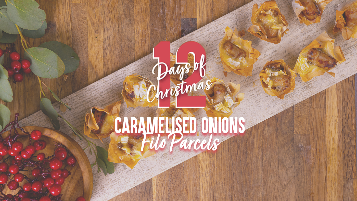 12 Days of Christmas Recipes: Caramelised Onion Filo Parcels