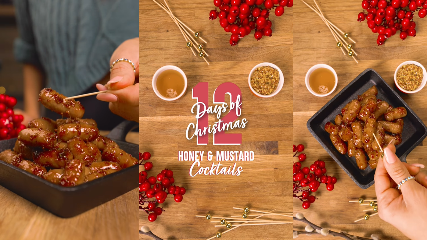12 Days of Christmas Recipes: Honey & Mustard Cocktail Sausages