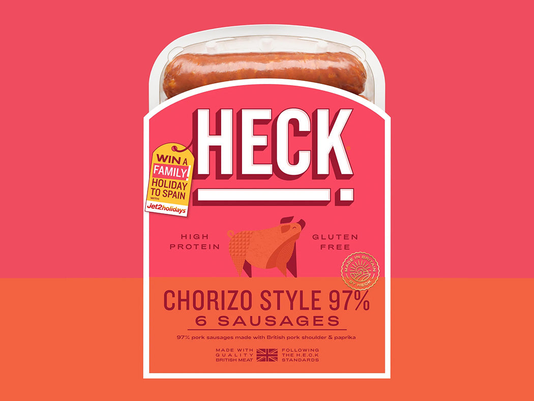 HECK! Chorizo Style 97% Pork Sausages are Back and in Tesco!