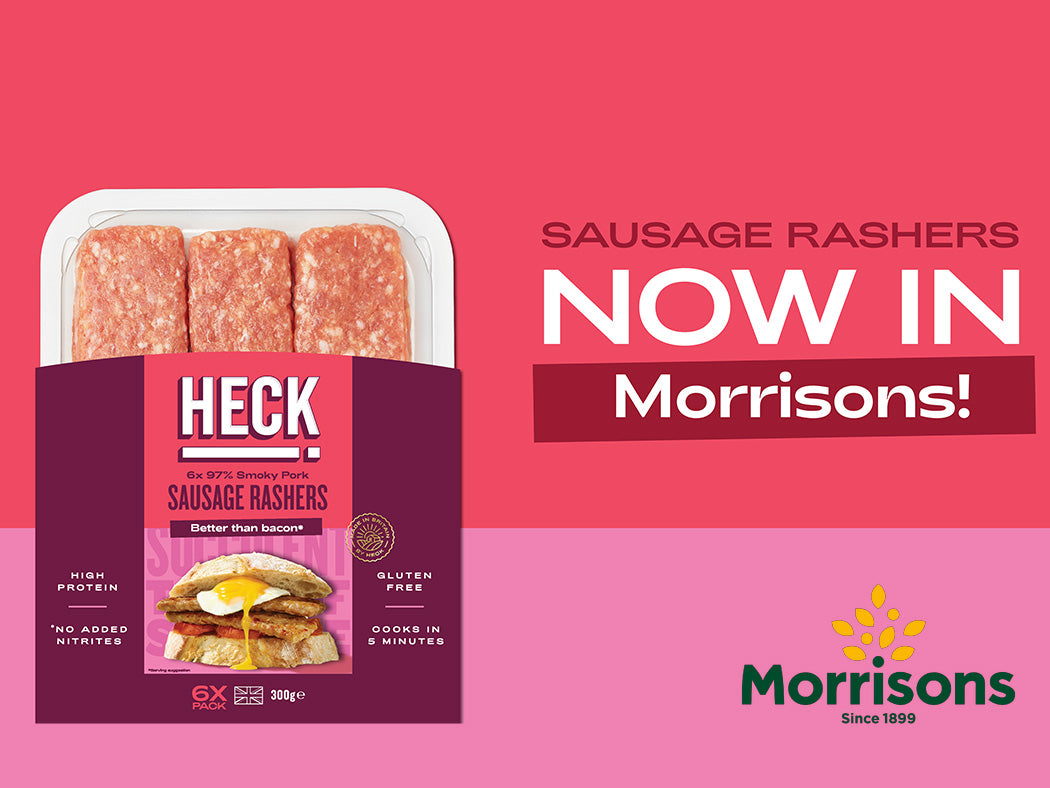 Morrisons Welcomes HECK! Pork Sausage Rashers!