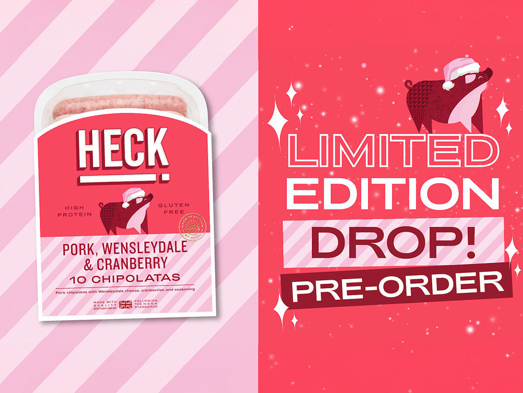 HECK! Pork, Wensleydale & Cranberry Chipolatas are Back for Christmas