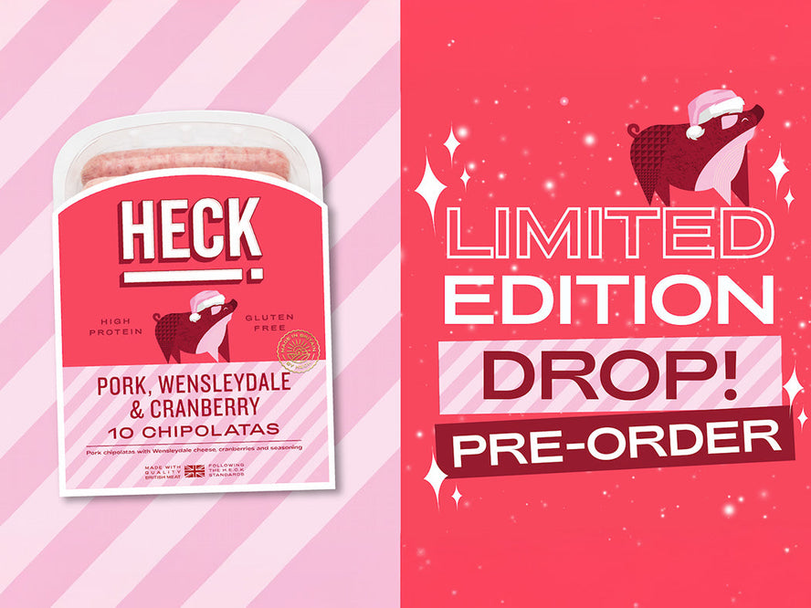 HECK! Pork, Wensleydale & Cranberry Chipolatas are Back for Christmas