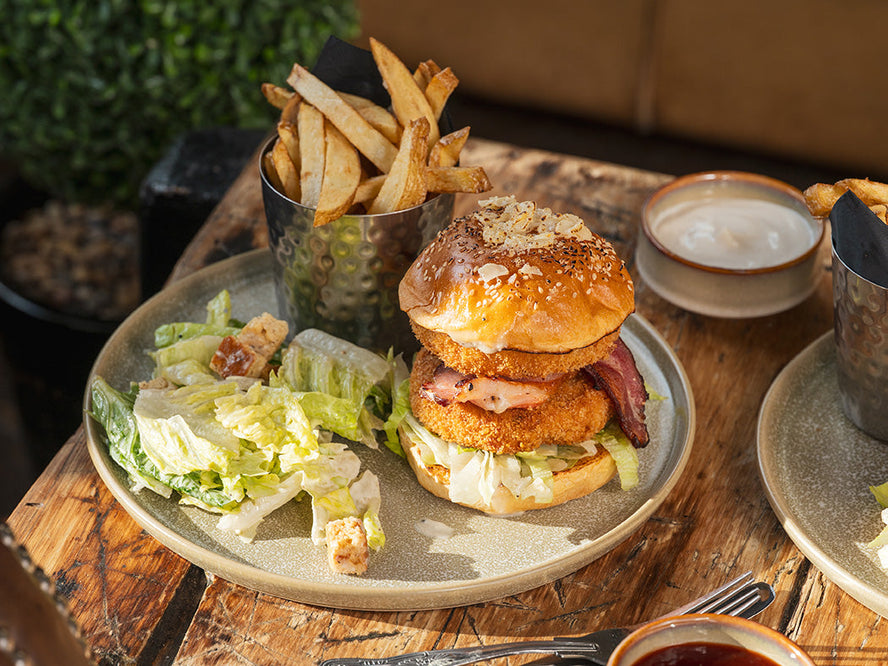 Pub Grub, HECK! Style: Chicken Italia Caesar Burger
