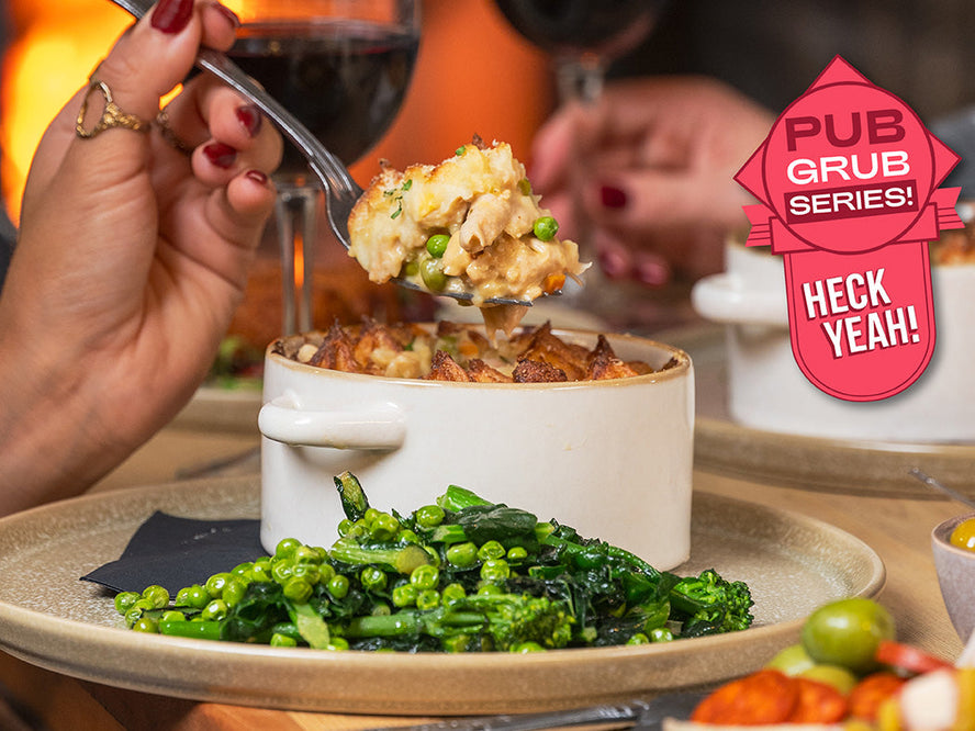 Bring the Pub Home with Our New HECK! Chicken Coop Pie Recipe
