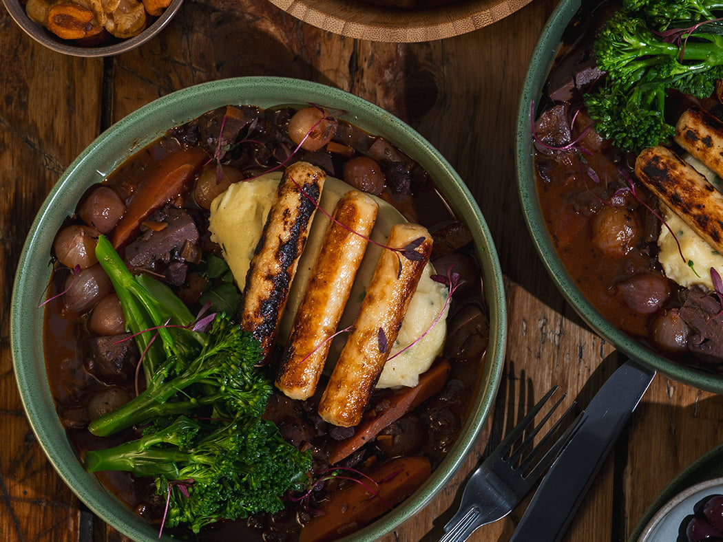 Pub Grub with a French Twist: HECK! Simply Chicken Sausage Coq au Vin