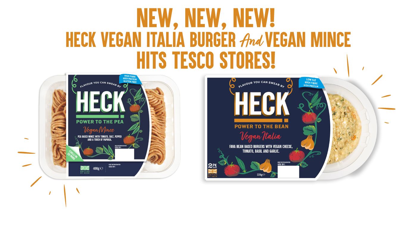 New, New, New! HECK Vegan Italia Burger and Vegan Mince Hits Tesco Stores!