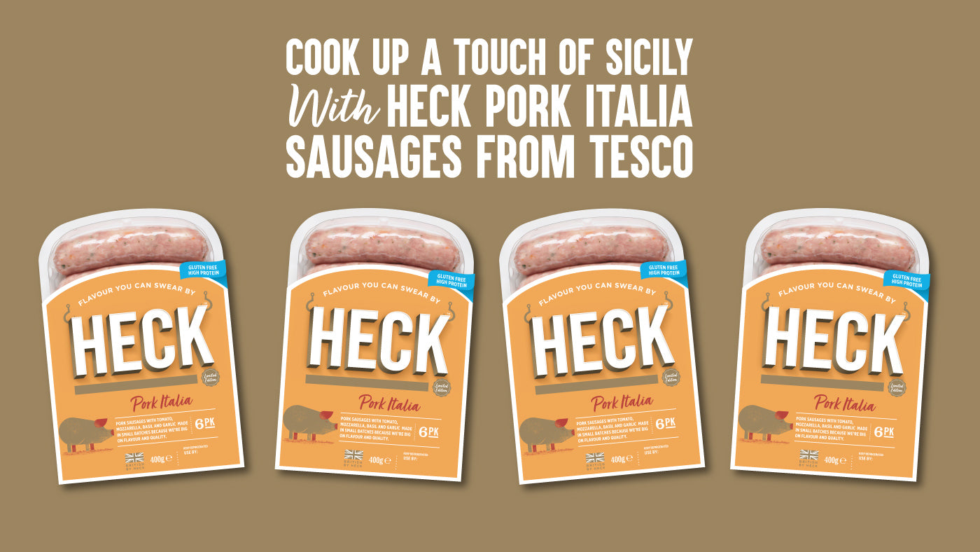 Cook Up A Touch Of Sicily With HECK Pork Italia Sausages From Tescos