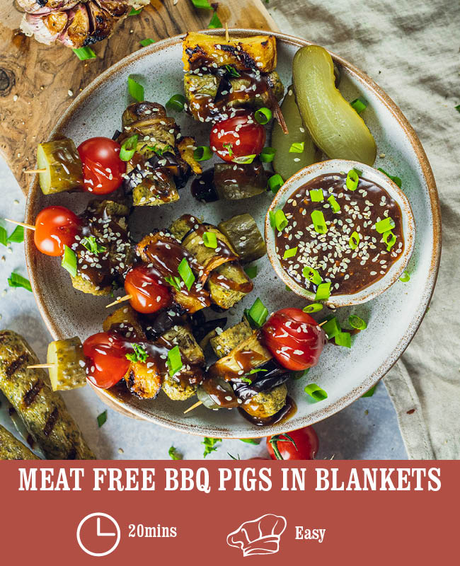 Meat Free BBQ Pigs In Blankets
