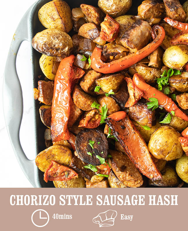 Chorizo Style Sausage Hash