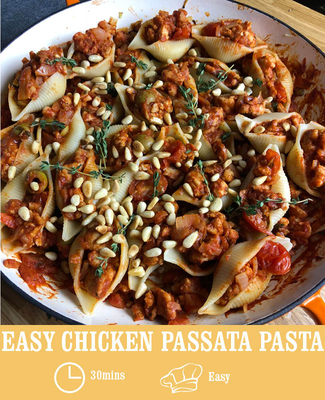 Easy Chicken Passata Pasta