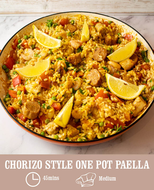 Chorizo Style One Pot Paella