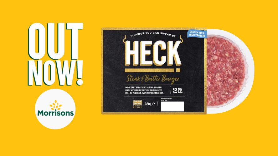 Get Your Hands on HECK Steak & Butter Burgers in Morrisons Today