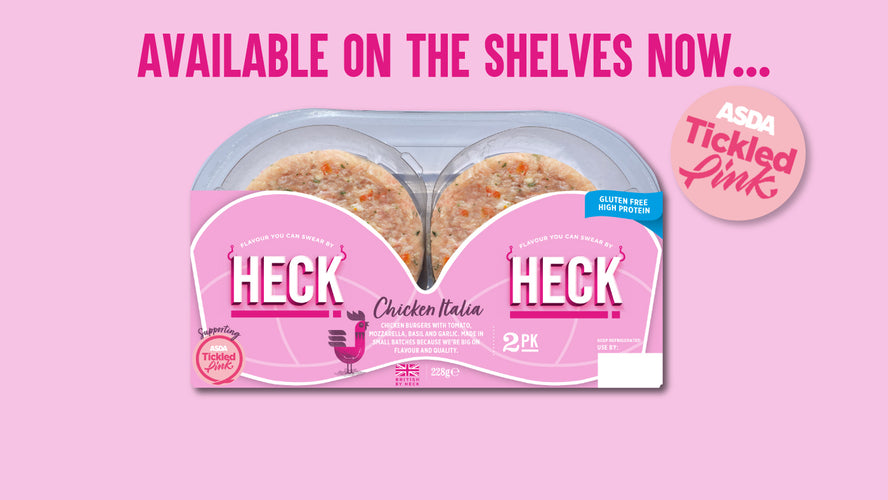 Our Breast Yet! Special Edition HECK Tickled Pink Chicken Italia Burgers In Asda Stores Now