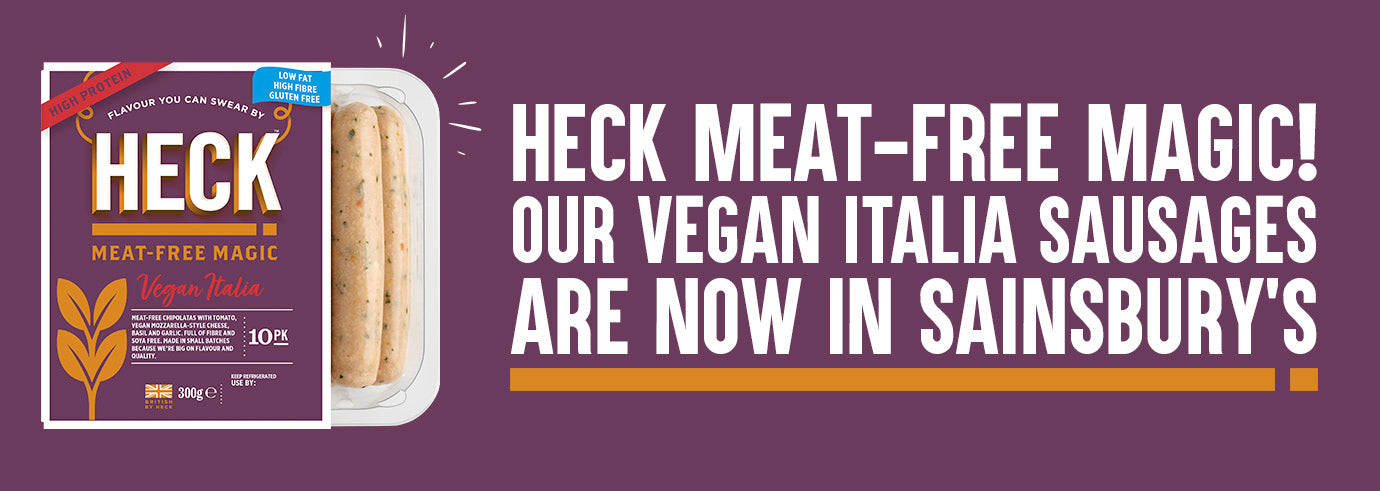 HECK Meat-Free Magic! Our Vegan Italia Sausages Are Now In Sainsbury’s