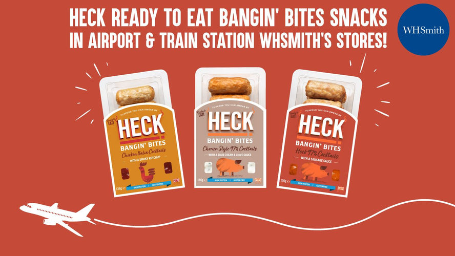 HECK Ready To Eat Bangin’ Bites Snacks In Airport & Train Station WHSmith’s Stores!