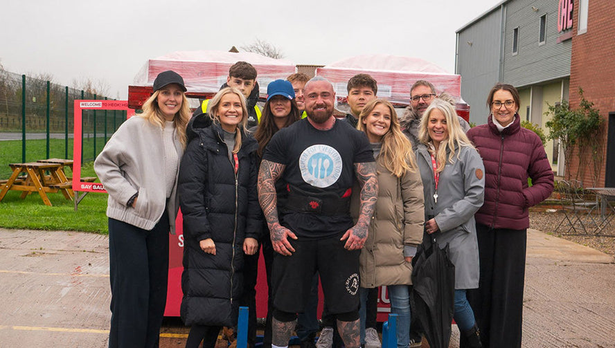 The Yorkshire Strongman Smashes Sausage World Record at HECK! HQ