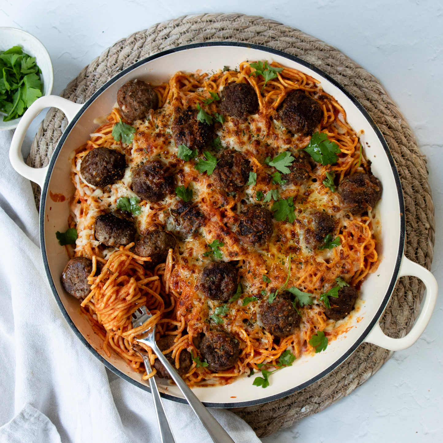 Pesto Chicken Meatballs Meatball Pesto Pasta Bake Ground Beef Easy